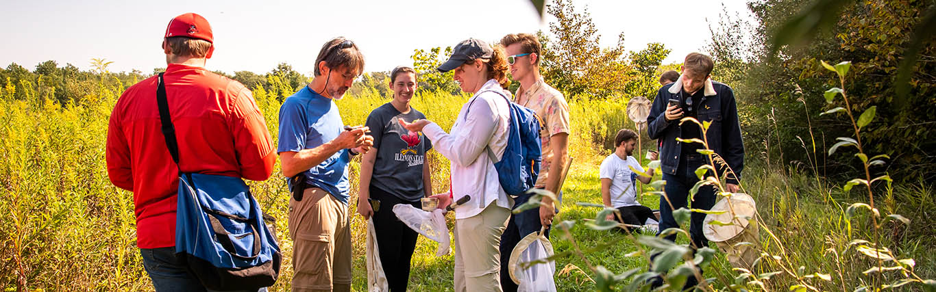 Class outside in the field