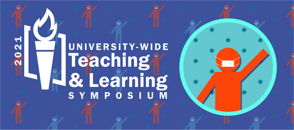 2021 Symposium logo with protester icon
