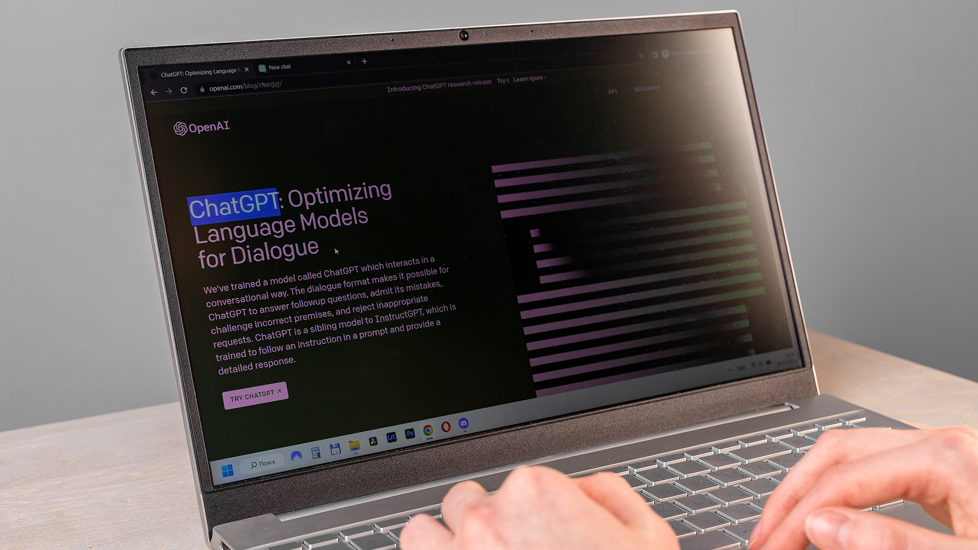 Student Using ChatGPT as support for class